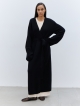 CARDIGAN COAT JUST BLACK